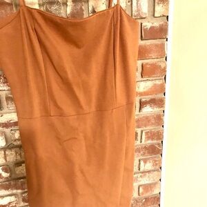 Altar'd State Strapless Brown Dress